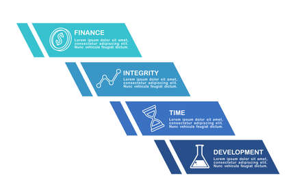 Business data visualization. Process chart. Abstract elements of graph, diagram with steps, options, parts or processes. Vector business template for presentation. Creative concept for infographicのイラスト素材