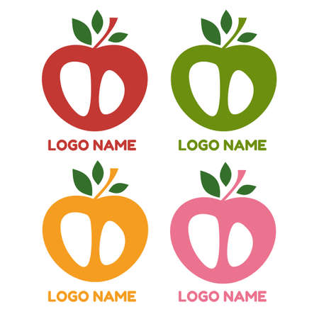 apple fruit logo concept design vector illustrationのイラスト素材
