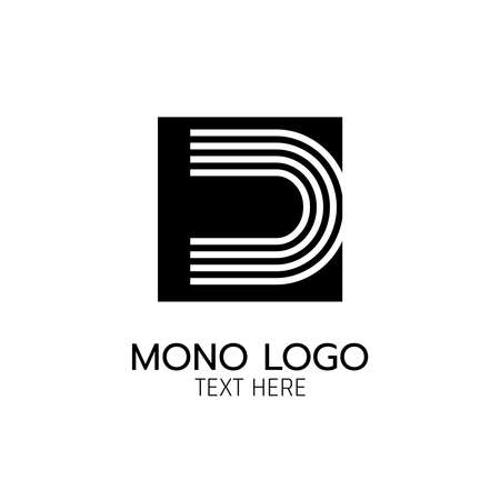 Letter U modern monogram Logo icon abstract simple concept design vector illustrationのイラスト素材