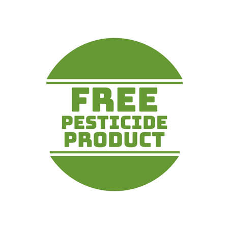 free pesticide product tag sign design vector illustrationのイラスト素材