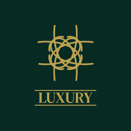 Mandala Geometric ornament logo Elegant premium icon vector designのイラスト素材