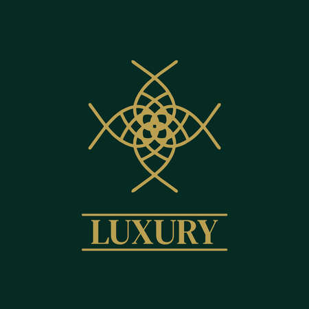 Mandala Geometric ornament Elegant premium icon vector designのイラスト素材