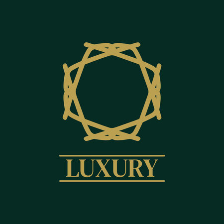 Mandala Geometric ornament logo Elegant premium icon vector designのイラスト素材