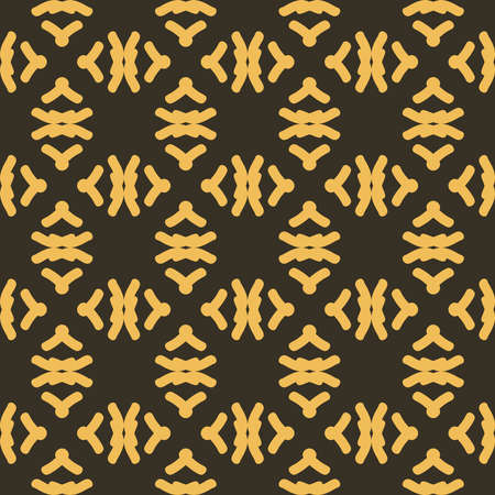 brown mandala art seamless pattern floral creative design background vector illustrationのイラスト素材