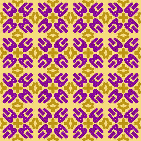 purple violet yellow mandala art seamless pattern floral creative design background vector illustrationのイラスト素材