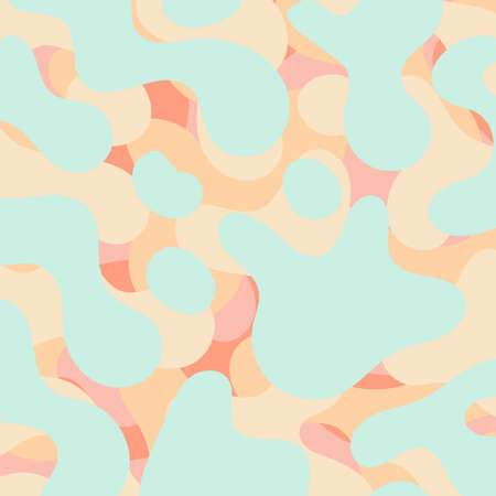 blue brown pastel color fluid art abstract background concept design vector illustrationのイラスト素材