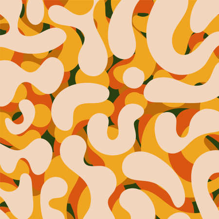 orange green color fluid art abstract background concept design vector illustration