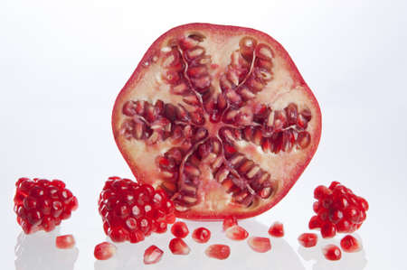 Cut Pomegranateの写真素材