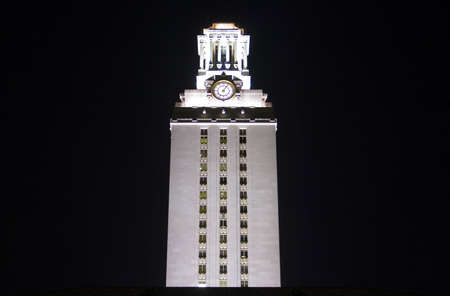 UT Clock Tower at night.の写真素材