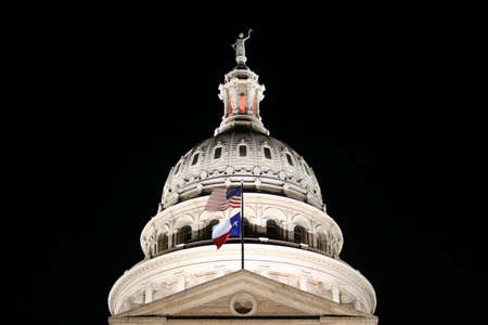 The Texas State Capitol Building in downtown Austin, Texas.の写真素材