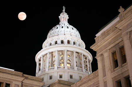 The Texas State Capitol Building in downtown Austin, Texas.の写真素材