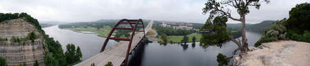 The Austin 360 bridge from an artistic view.の写真素材