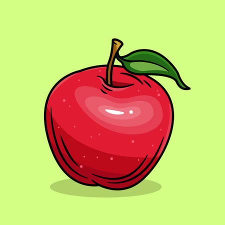 illustration of appleのイラスト素材