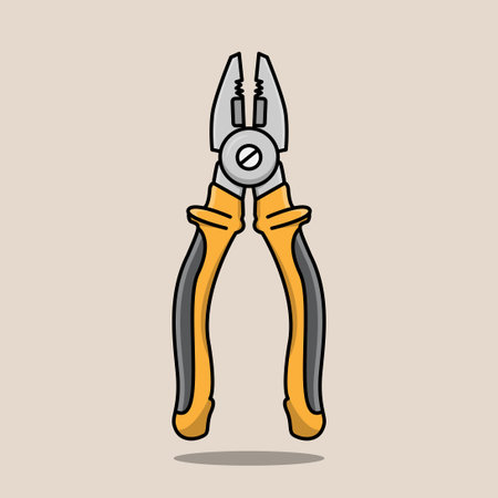 Pliers tool icon. Vector illustration in doodle style.のイラスト素材