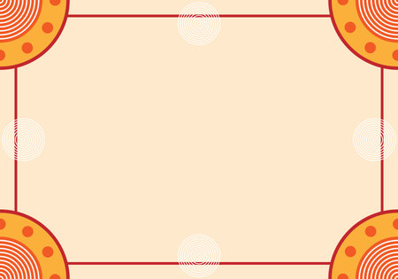 Retro frame with space for your text. Vector illustration in retro style.のイラスト素材