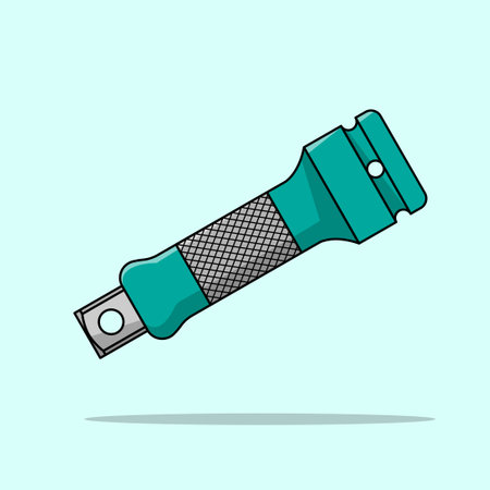 Flashlight icon. Flat design. Vector illustration. Eps 10.のイラスト素材
