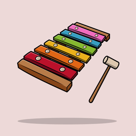 Xylophone icon. Vector illustration of xylophone icon.のイラスト素材