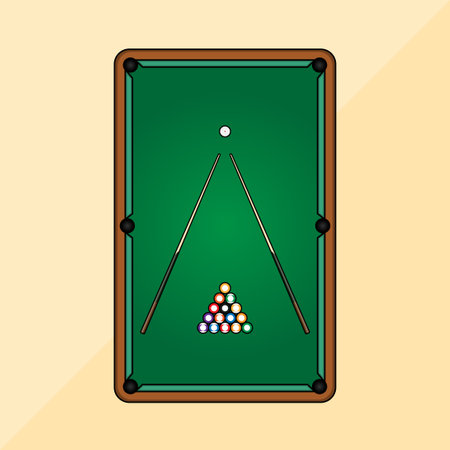 Billiard concept with icon design, vector illustration 10 eps graphic.
