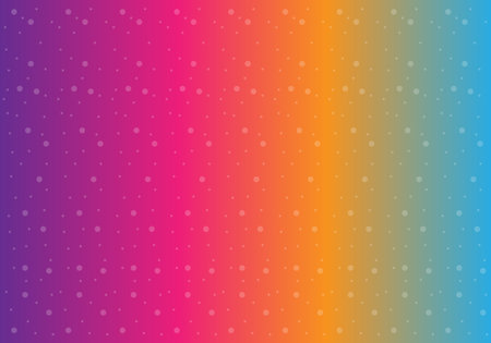 Rainbow background with snowflakes. Vector illustration for your designのイラスト素材