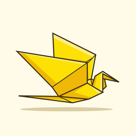Origami paper boat isolated on a white background. Vector illustration.のイラスト素材
