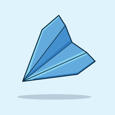 Paper plane icon. Vector illustration of a paper plane. Paper plane.のイラスト素材