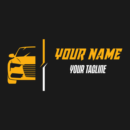 car service icon design, vector illustration eps10 graphic on black backgroundのイラスト素材