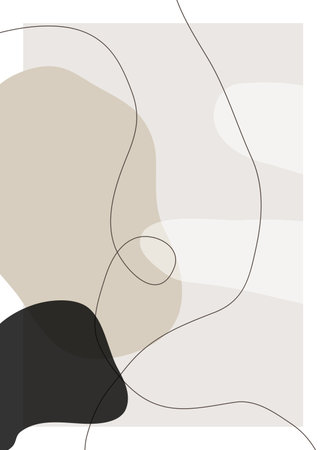 Abstract background for social media stories. Vector hand drawn illustration in minimal style.のイラスト素材