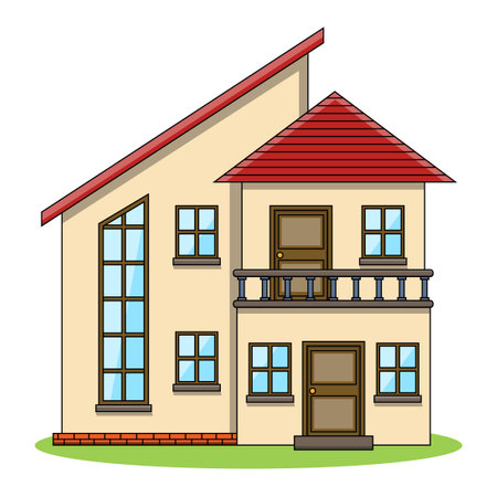 House icon. Real estate and architecture theme. Isolated design. Vector illustrationのイラスト素材