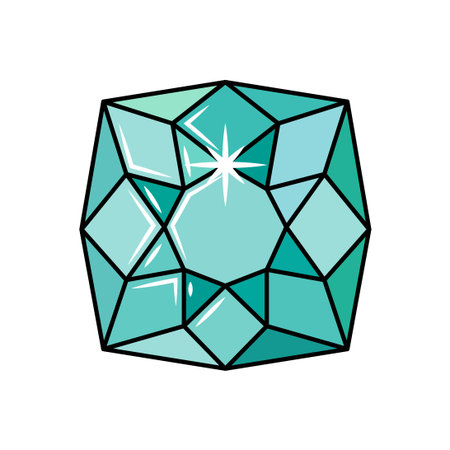 Diamond icon. Flat illustration of diamond vector icon for web isolated on white backgroundのイラスト素材