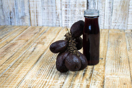 Wintergreen and juice.の写真素材