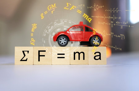 Sir Isaac Newton's equation of motion, force equal to mass times acceleration, or F equal to m...