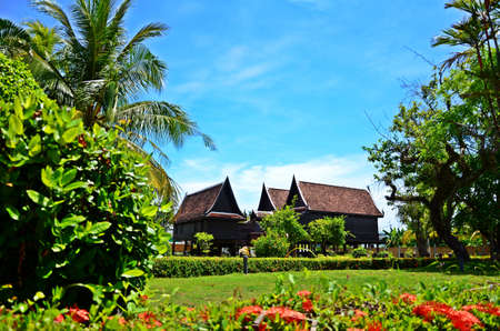 The old style Thai house.のeditorial素材