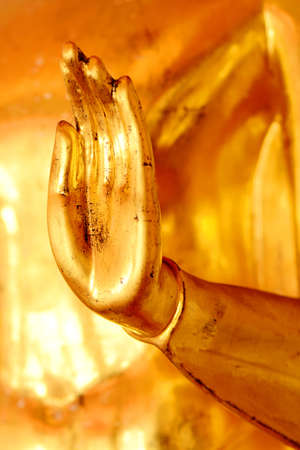 Golden Hand of Peace の写真素材