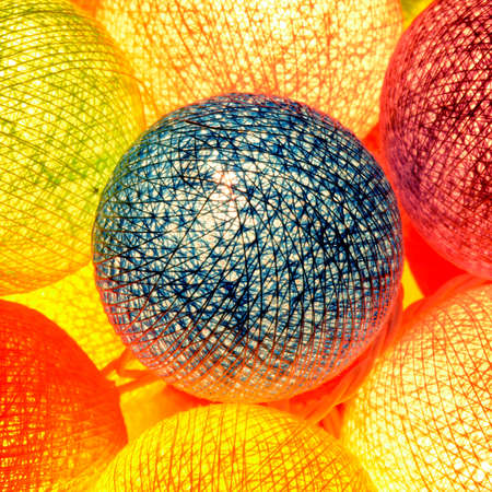 Decorating Light Balls の写真素材