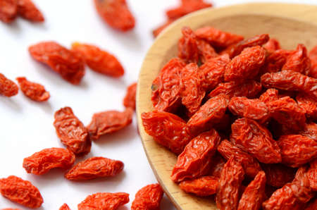 Dried Golgi Berry or Chinese Wolfberryの写真素材