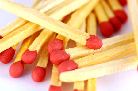 Matches in closeup shotの写真素材