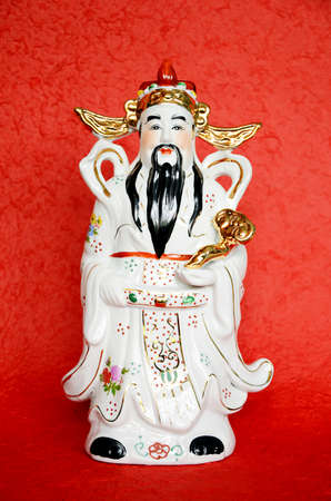 Chinese god of wealth and fortune の写真素材