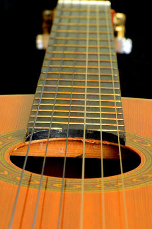 The Classic Guitar with Black Background の写真素材