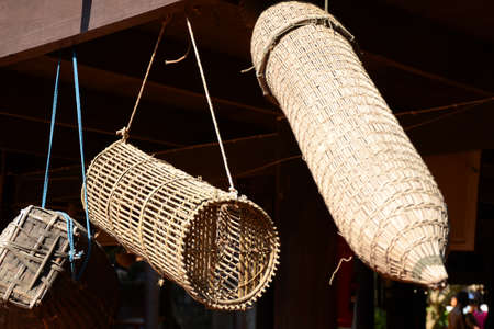 Thailand s rural container made from bamboo の写真素材