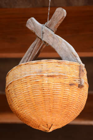 Thailand s rural container made from bamboo の写真素材