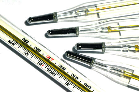 Oral Thermometer on white background 