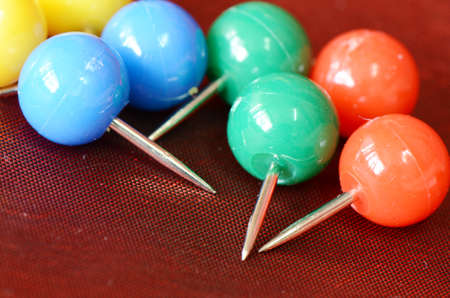 Various Colors of Pins の写真素材