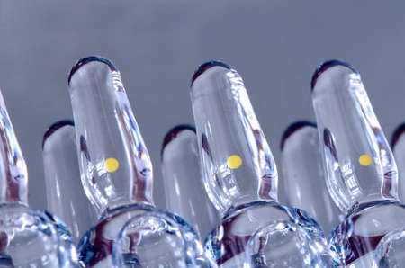 Sterile ampoules of injection medication 