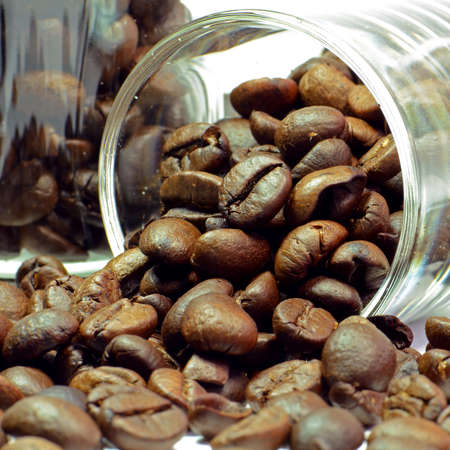 Roasted coffee beans prepared to make a very good coffee の写真素材
