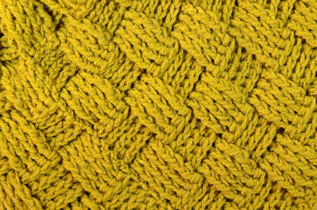 Crochet Pattern in Golden-Brown Color の写真素材
