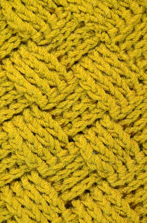 Crochet Pattern in Black, Golden-Brown Color の写真素材