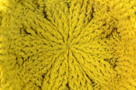 Crochet Pattern in Black, Golden-Brown Color の写真素材