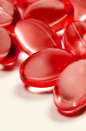 Oval shape of soft gelatin capsulesの写真素材