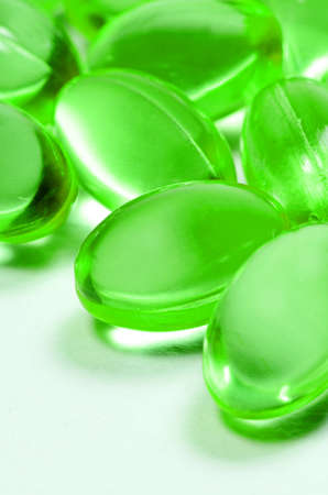 Oval shape of soft gelatin capsulesの写真素材