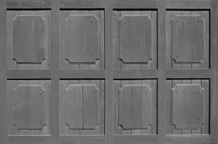 Rectangular Pattern of Ancient Wood Wall in Asian Style の写真素材